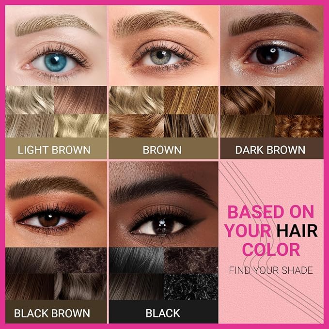 iMethod Microblading Eyebrow Pen - Eyebrow Pencil Magical 2-in-1 Dual-Ended Eye Brow Pencils for Women with 4-Fork-Tip & Precise Brush-Tip Create Natural Hair-Like Brows, Last All-Day, Black Brown-Velvo Beauty