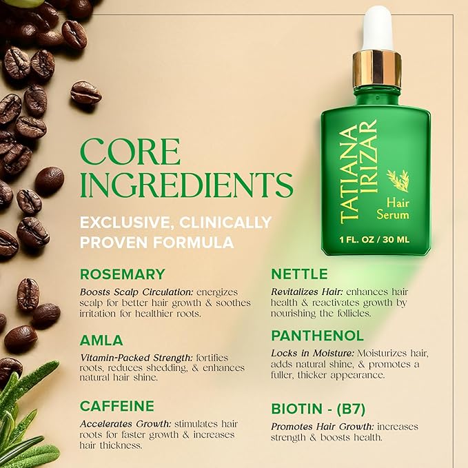 Hair Serum for Hair Growth Serum Women Made in USA - 2 Pack Scalp Serum for Hair Growth Non-Greasy Rosemary & Amla Hair Care Vegan 1 Oz Hair Loss Treatment for Women Regrowth Treatment-Velvo Beauty