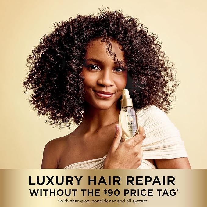 Pantene Miracle Rescue Regenerative Hair Oil - 2.0 FL Oz - Deep Repair Treatment for Dry & Damaged Hair-Velvo Beauty