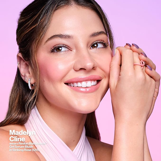 Revlon Illuminance Gel Serum Blush, Visibly Plump Cheeks, Dewy Finish and Hydrates All Day, 120 Striking Rose, 0.37 fl oz.-Velvo Beauty