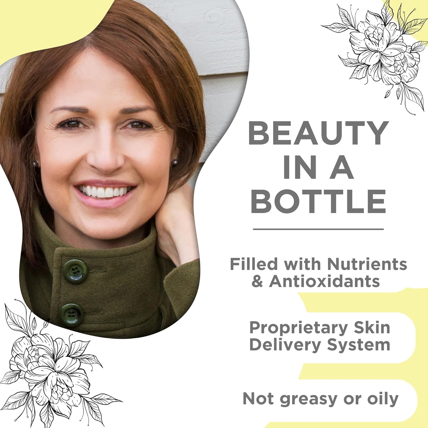 Skin Nation Renew Face Cream, Hydrating Moisturizer with Peptides, Hyaluronic Acid & Green Tea, Lightweight Plant-Based Cream for Smooth, Radiant Skin, 1.69 fl oz-Velvo Beauty