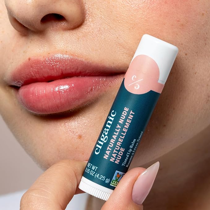 Cliganic Tinted Lip Balm - Non-GMO, 4 Colors - Enriched with Vitamin E, Cruelty Free (Packaging May Vary)-Velvo Beauty