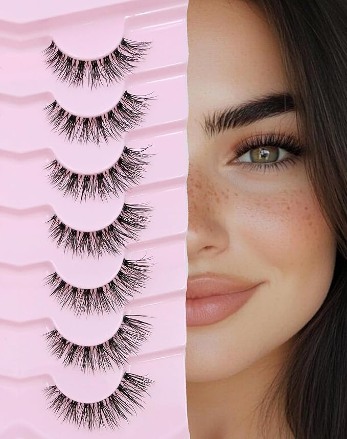 False Eyelashes Cat Eye Lashes Wispy Lashes Fake Lashes Natural Lashes Fake Eyelashes Natural Eyelashes Mink Lashes K4-Velvo Beauty