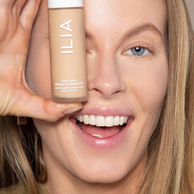 ILIA - True Skin Serum Foundation | Non-comedogenic, Cruelty-Free, Vegan, Weightless Feel, Buildable Coverage, Safe For Sensitive Skin (Bowen SF4)-Velvo Beauty
