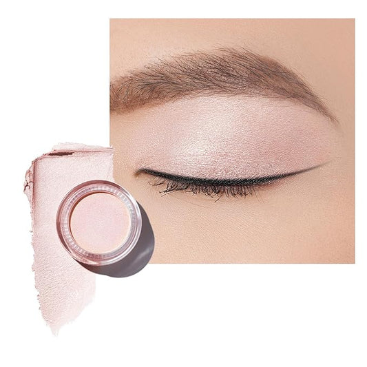 Oulac Shimmer Cream Eyeshadow also for Highlighter Blendable Eye Shadow Waterproof&Long Lasting with Moisturizing Formula Soft Shimmer Eye Make-up,Vegan & Cruelty-Free,6g P06-Velvo Beauty