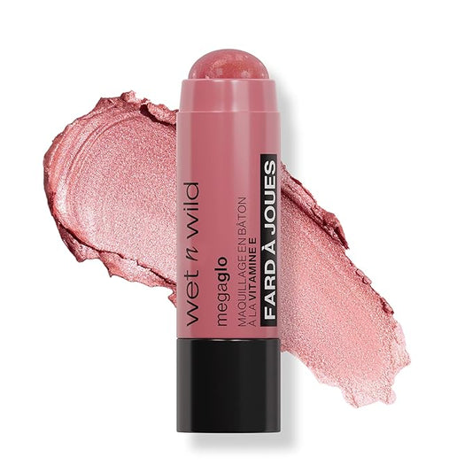 wet n wild Mega Glo Makeup Stick, Buildable Color, Versatile Use, Cruelty-Free & Vegan - Dusty Pink-Velvo Beauty