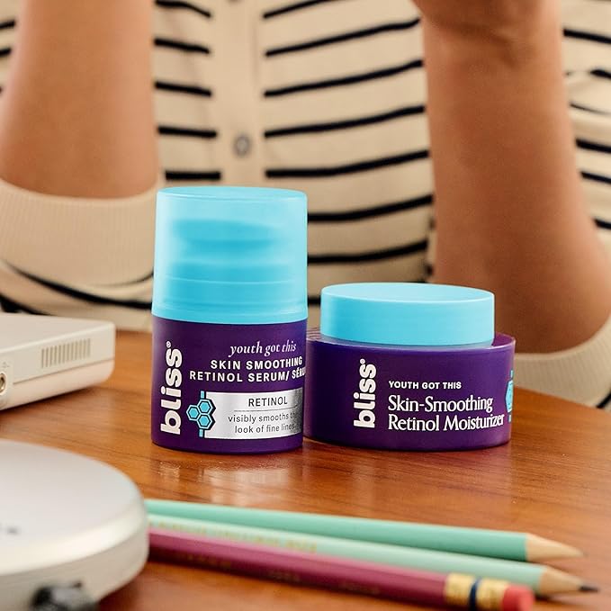 Bliss Retinol Serum Youth Got This Advanced Anti-Aging Formula - Reduces Fine Lines & Wrinkles - Dermatologist-Tested - Clinically Proven Results - Fragrance-Free & Vegan - 1 Fl Oz-Velvo Beauty