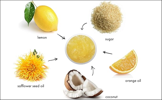 RAYA Lemon Sugar Facial Scrub (157) | Organic and Natural Exfoliating Scrub for Dry Skin | Brightens and Smooths Complexion-Velvo Beauty