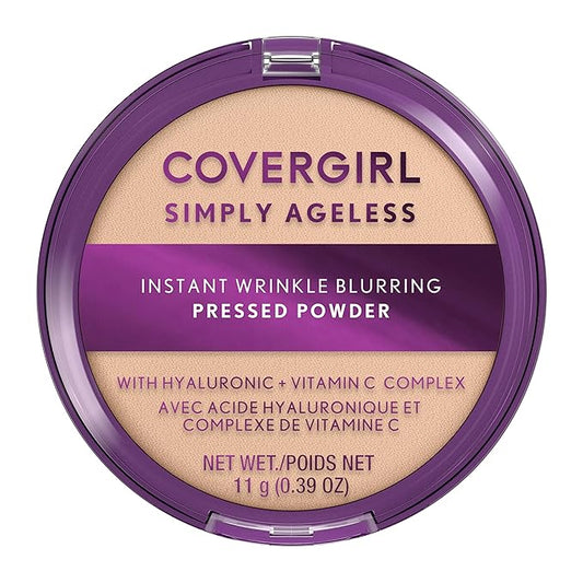 Covergirl Simply Ageless Instant Wrinkle Blurring Pressed Powder, Fair Ivory, 0.39 Ounce-Velvo Beauty