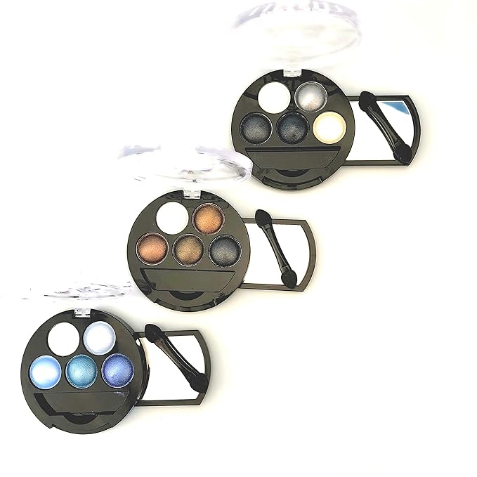 Mallofusa 5 Colors Eye Shadow Powder Metallic Shimmer Eyeshadow Palette (Galaxy Silver) 4.7oz-Velvo Beauty