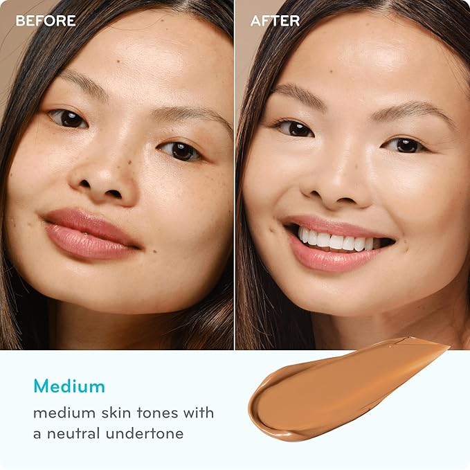 pūrlisse Ageless Glow Serum BB Cream SPF 40 - Glow BB Cream with SPF Enriched with Bakuchiol & Vitamin C to Help Improve Firmness & Reduce Wrinkles for Dewy Skin - Medium (1.4 oz)-Velvo Beauty