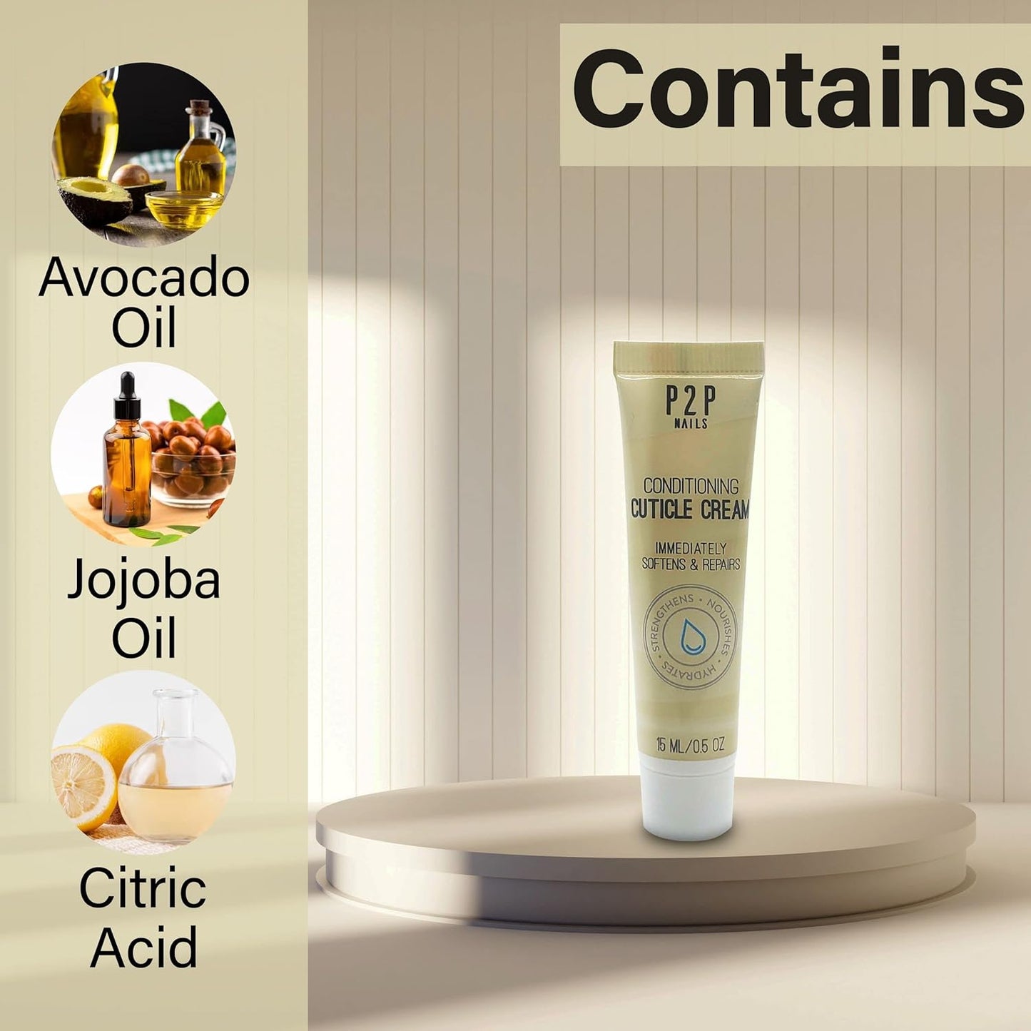 Conditioning Cuticle Cream - Nourishing, Quick-Drying Softener for Proper Nail Health-Velvo Beauty