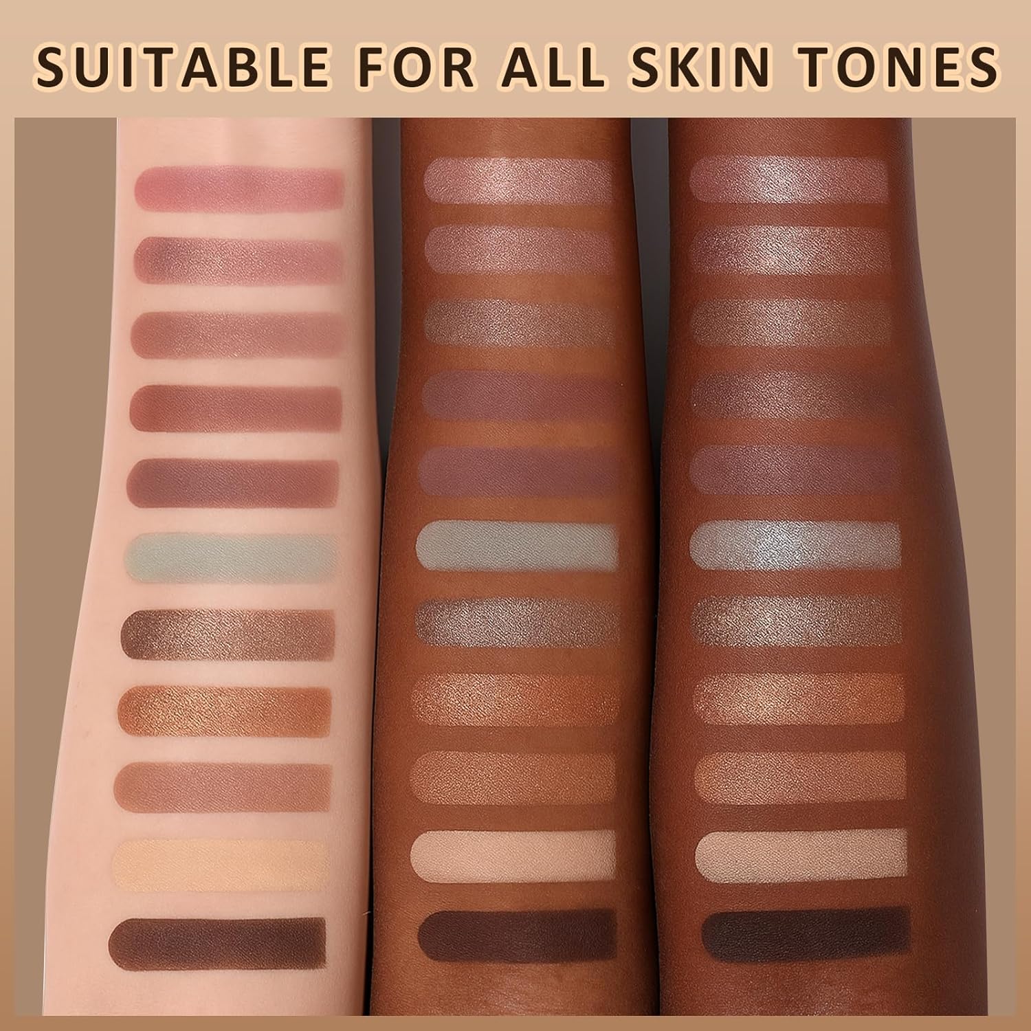 UCANBE 16 Color Baked Eyeshadow Palette with 15PCS Brushes Makeup Set,Matte&Shimmer Blend Eyeshadow for Women&Girls,Highly Pigmented Long Lasting Waterproof Make Up Pallet-Velvo Beauty