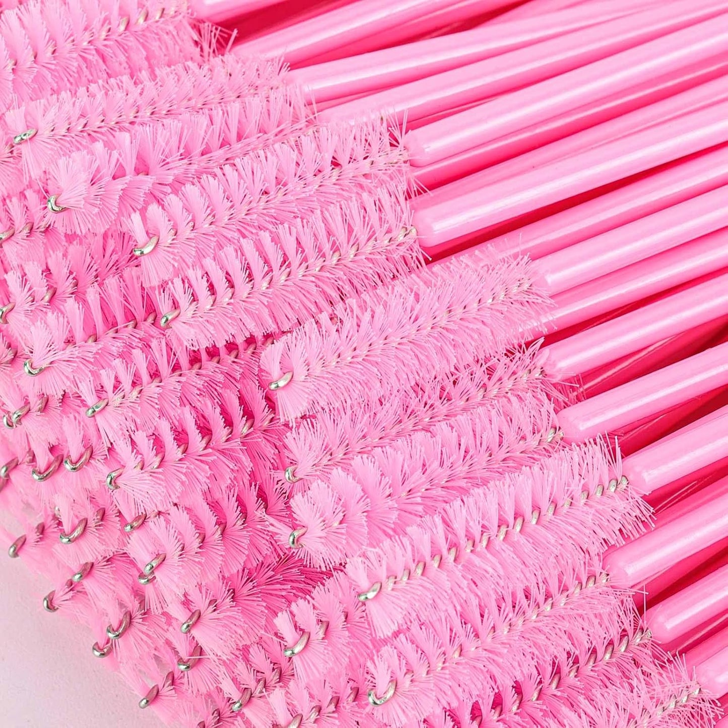 1000 Disposable Mascara Wands Eyelash Brushes Spoolies for Eyebrow Eye Lash Extension Black and Pink-Velvo Beauty