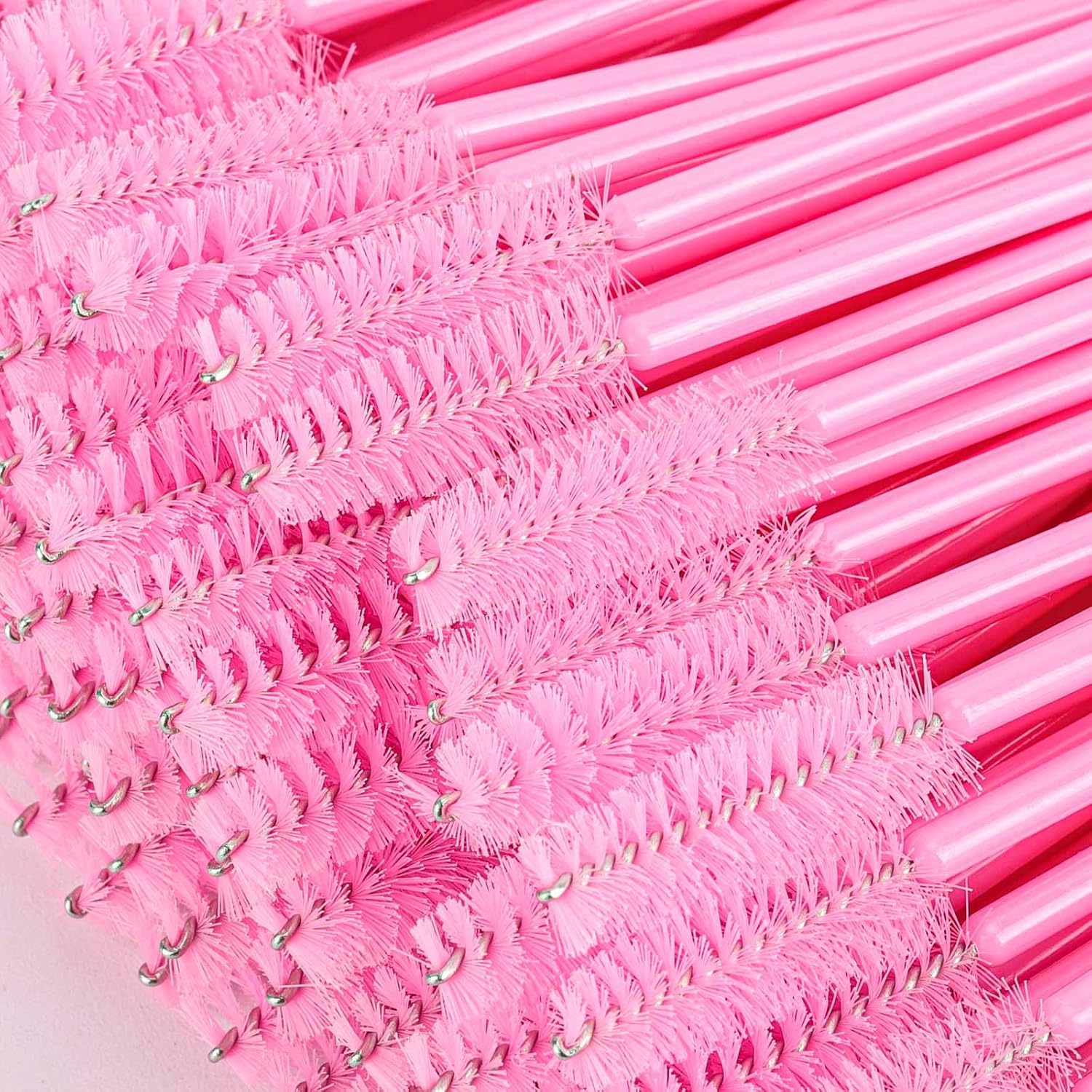 1000 Disposable Mascara Wands Eyelash Brushes Spoolies for Eyebrow Eye Lash Extension Black and Pink-Velvo Beauty