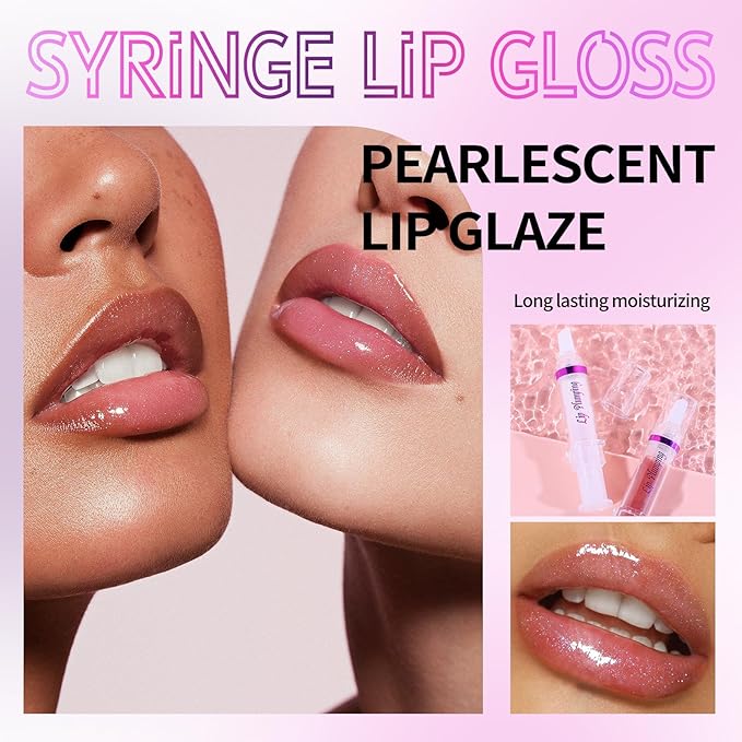 Lip Plumper Booster,Plumping Lip Gloss Spicy Lifter Shimmer Oil Hydrating High-Shine Volumizes Fuller Lip Glass Mirror Glaze Plump and Pout Lip Plumper Nourishing for Women Girls Makeup#2-Velvo Beauty