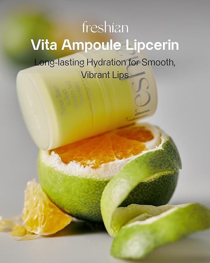 Vitamin Ampoule Lipcerin (01 Enriched, 0.5fl oz) - Moisturizing & Nourishing Lip Gloss Balm, Overnight Korean Skin Care Sleeping Mask. Vitamin C, Vegan.-Velvo Beauty