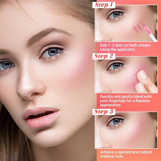 Color Changing Blush Oil, Liquid Blush Oil for Cheeks, Long-lasting Waterproof Blush, Dewy & Natural Flush Finish, Reacts to Your Skin's pH for a Customized Look-Velvo Beauty