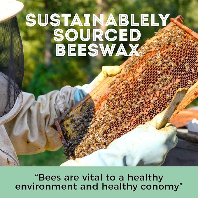 HUNNYBEE Beeswax Pellets 3LB, 100% Pure Bees Wax for DIY Candles, Skin, Body Cream, Face, and Hair Care, Lotions Deodorant, Lip Balm and Soap Making (Yellow, 3 lbs)-Velvo Beauty