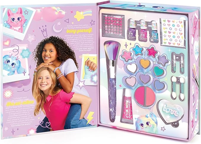 Make It Real 3C4G: Imagination Land Cosmetic Set - 25pc Complete Beauty Set, Blush, Eyeshadow, Lip Gloss, Nail Polish, Three Cheers for Girls, Kids Ages 8+-Velvo Beauty