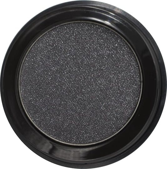Eclipse Shimmering Glitter Black Onyx Chrome Dark Grey Pressed Powder Single Vegan Eyeshadow; Talc, Paraben & Cruelty Free-Velvo Beauty