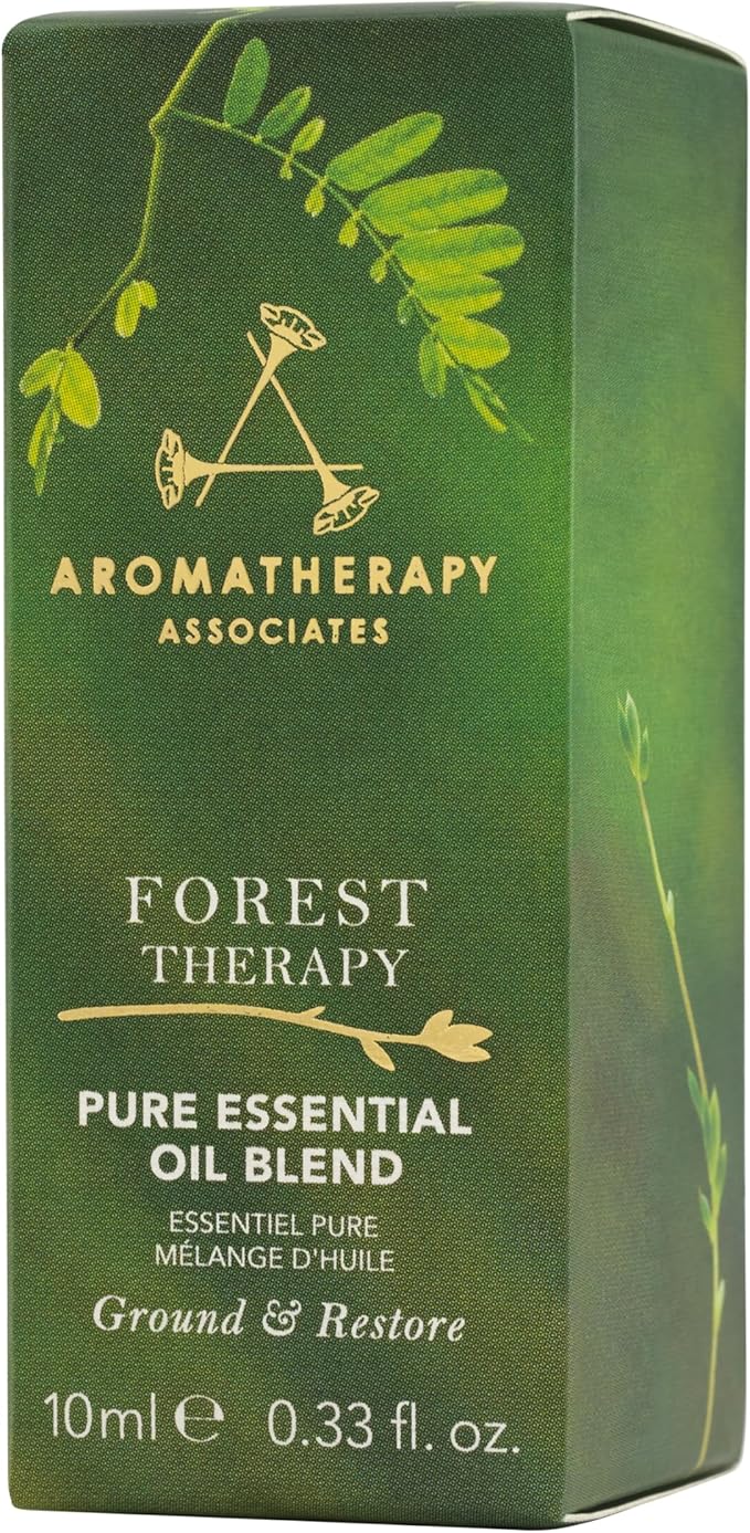 Aromatherapy Associates Forest Therapy Pure Essential Oil Blend. Premium Undiluted Blend to Bring The Outside in. Hand-Crafted with Pink Pepper, Cypress and Ho Wood (0.33 fl oz)-Velvo Beauty