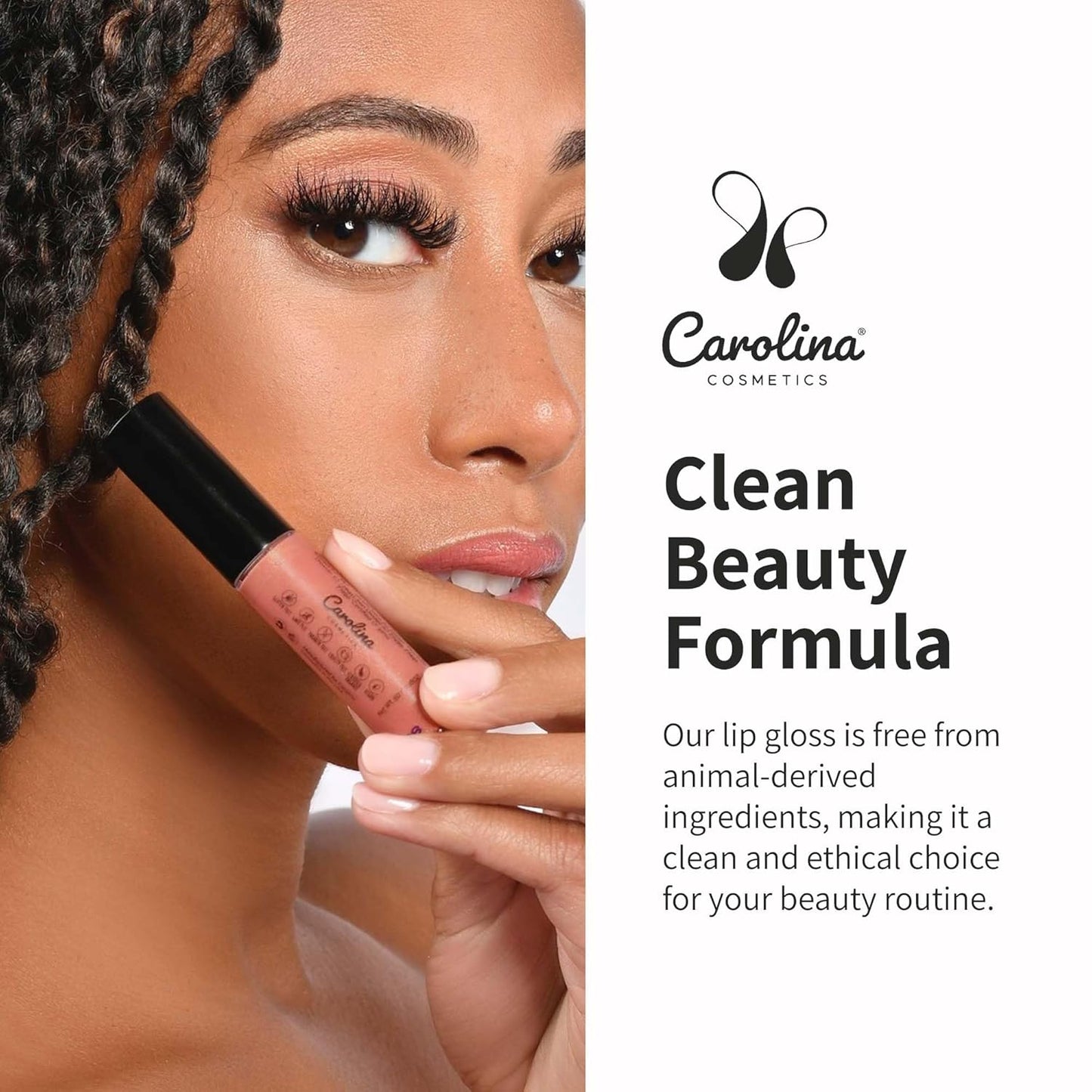 Non-Sticky Lip Gloss (Divine) - Plant-Based Hydrating & Nourishing with Sunflower Seed Oil, Cacao & Grape Seed Oil - 5g/0.18oz-Velvo Beauty