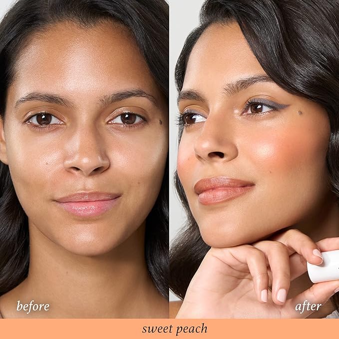 Julep Skip The Brush Cream to Powder Blush Stick - Sweet Peach - Blendable and Buildable Color - 2-in-1 Blush and Lip Makeup Stick-Velvo Beauty