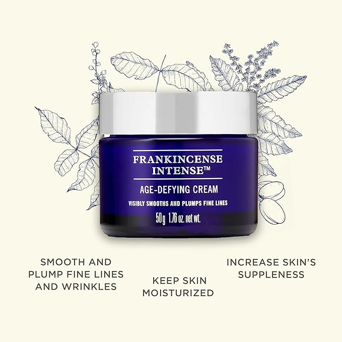 Neal's Yard Frankincense Intense Age Defying Cream with Carnauba Wax, Smoothes & Plumps Fine Lines & Wrinkles, Cruelty-Free, 50g-Velvo Beauty