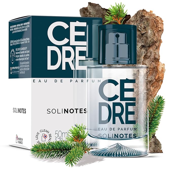 SOLINOTES Cedarwood Perfume for Men - Eau De Parfum | Refined Woody and Soothing Fragrance - Made in France - Vegan - 1.7 fl.oz-Velvo Beauty