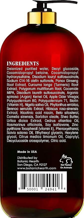 Botanic Hearth Apple Cider Vinegar Shampoo | Clarifying And Nourishing, Reduces Itchy Scalp, Dandruff & Frizz | Sulfate Free, For All Hair Types, Men And Women | 16 Fl Oz-Velvo Beauty