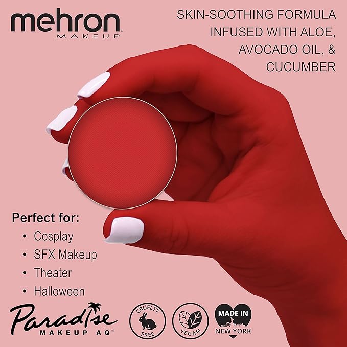 Mehron Makeup Paradise Makeup AQ Refill (.25 oz) (BEACH BERRY)-Velvo Beauty