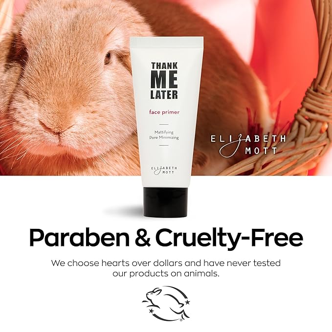 Elizabeth Mott Thank Me Later Face Primer - Mattifying Makeup Base Primer for Shine and Oil Control - Pore Minimizer, Smooths Wrinkles and Fine Lines – Long-Lasting Makeup Gripping Formula, 30g-Velvo Beauty