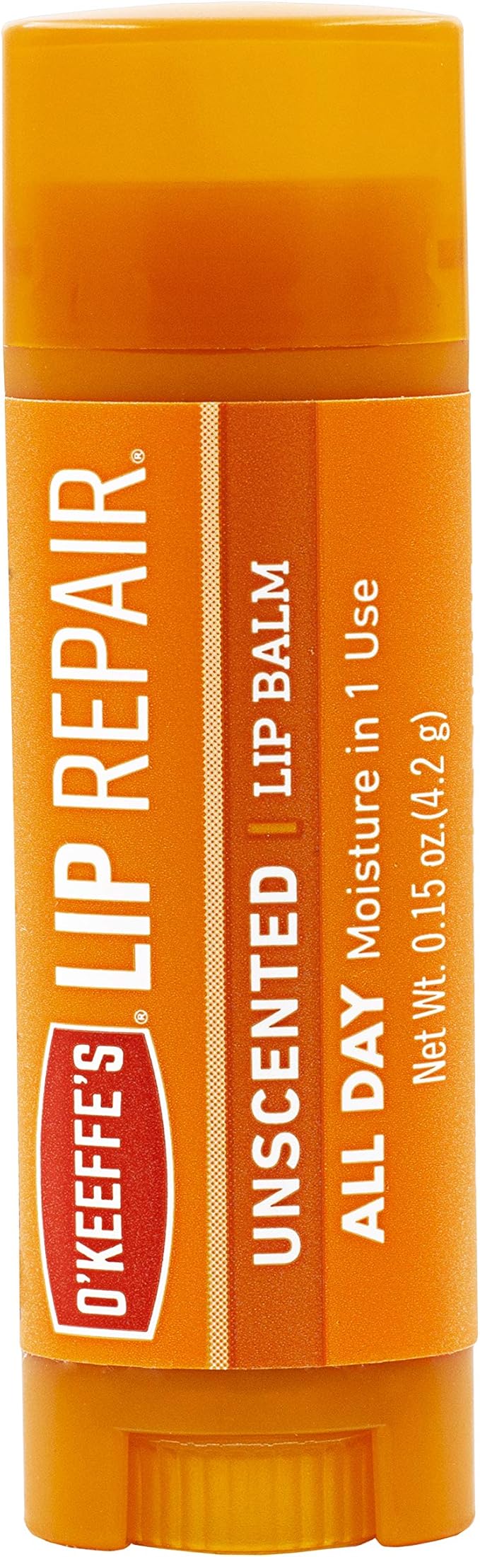O'Keeffe's Lip Repair Lip Balm for Dry, Cracked Lips, Stick, (Pack of 4: 3 Cooling + 1 Unscented)-Velvo Beauty