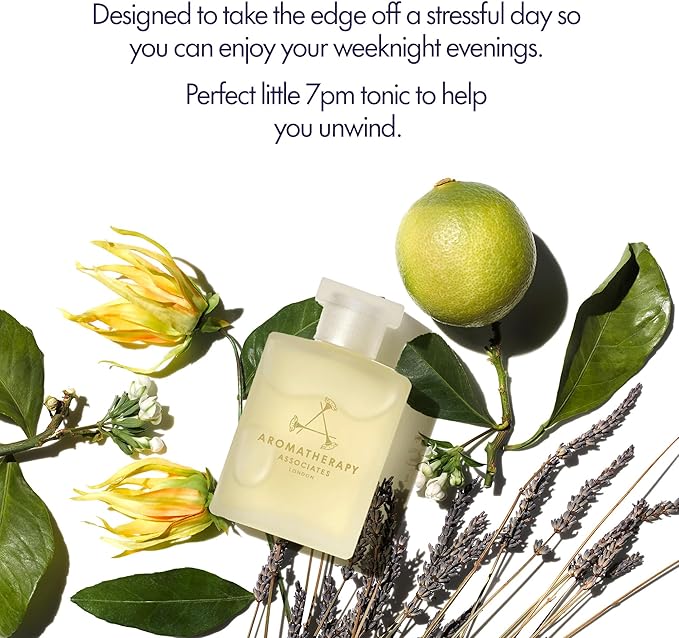 Aromatherapy Associates Light Relax Bath and Shower Oil, Natural Body Oil to Refresh Mind, Body and Spirit, Hydrating Body Oil Made with 3 Essential Oils (1.86 oz)-Velvo Beauty