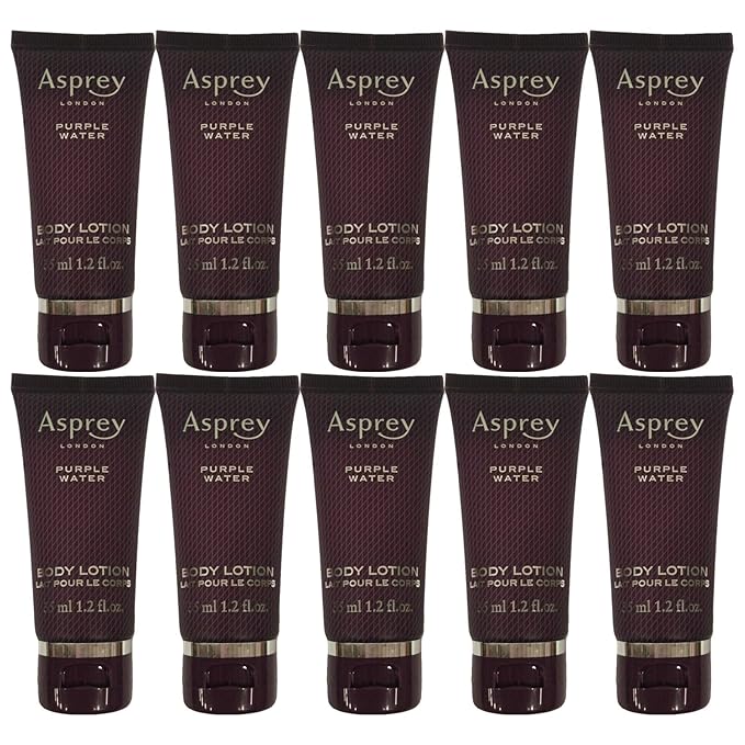 Asprey Purple Water Lotion lot of 10 each 1.2oz Bottles Total of 12oz-Velvo Beauty