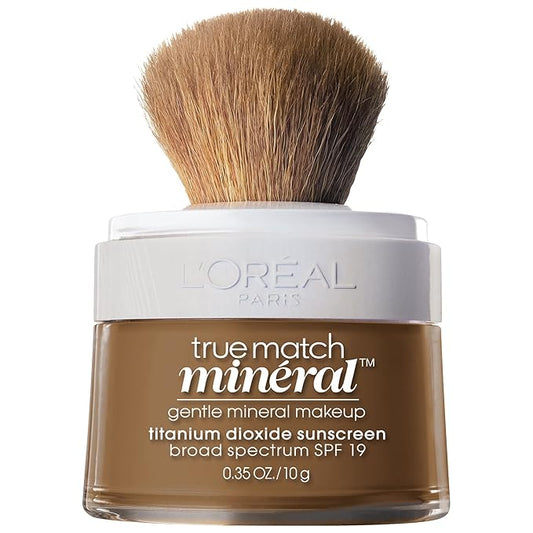 L’Oréal Paris True Match Loose Powder Mineral Foundation Makeup, Soft Sable, 0.35 oz.-Velvo Beauty