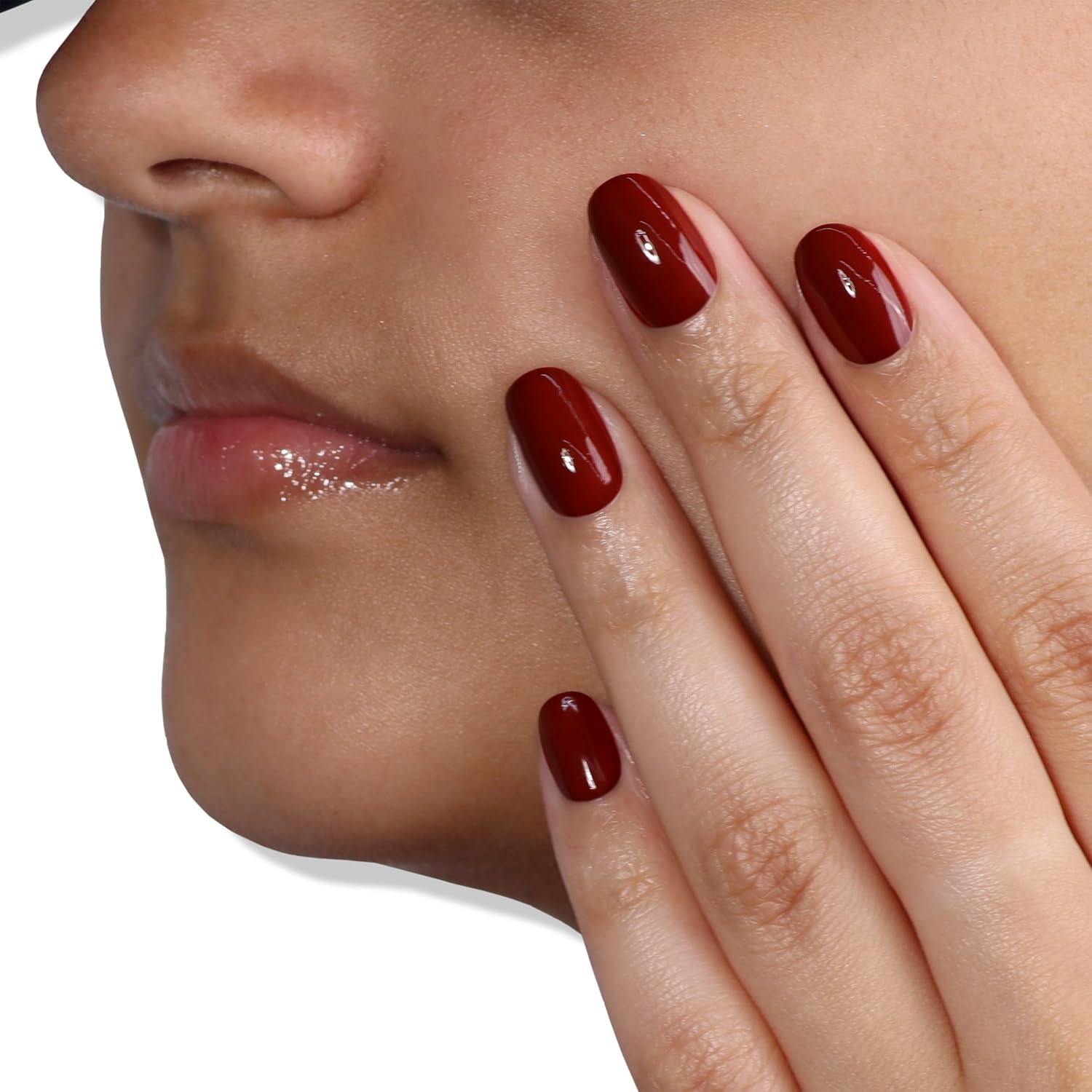 LONDONTOWN lakur Nail Polish - Chip-Resistant, Non-Toxic, Conditions & Hydrates Nails | Glossy Umber Red, You Autumn Know, .40 fl oz-Velvo Beauty