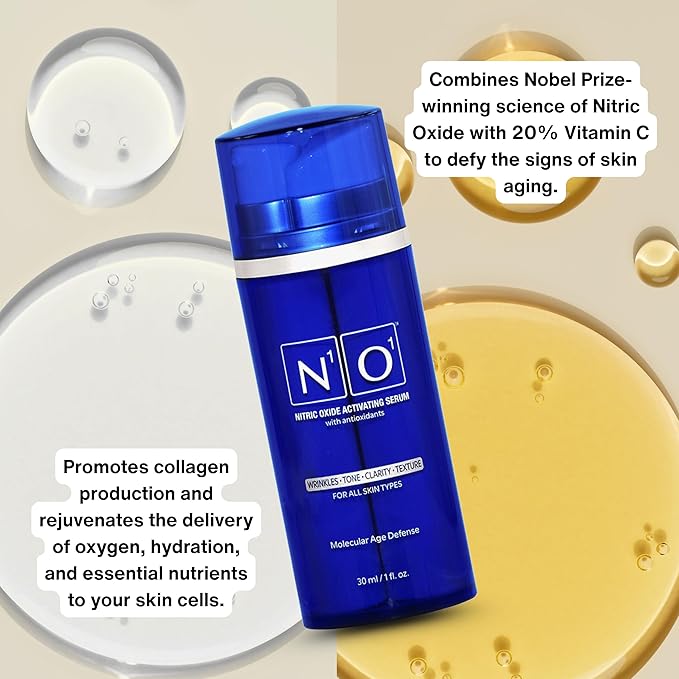 Nitric Oxide Activating Serum with Antioxidants | Hydrating Serum For Face | Decreases Wrinkles | Pore Minimizer | Improves Skin Texture | Helps Dark Spots | 1 Fl Oz, 30ml-Velvo Beauty