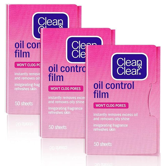 Oil Control Film Replacment for Clean & Clear Oil-absorbing Sheets,3 Pack (Grapefruit Fragrance) Oil Blotting Sheets For Face,Makeup Friendly High-performance Handy Face Blotting Paper for Oily Skin-Velvo Beauty