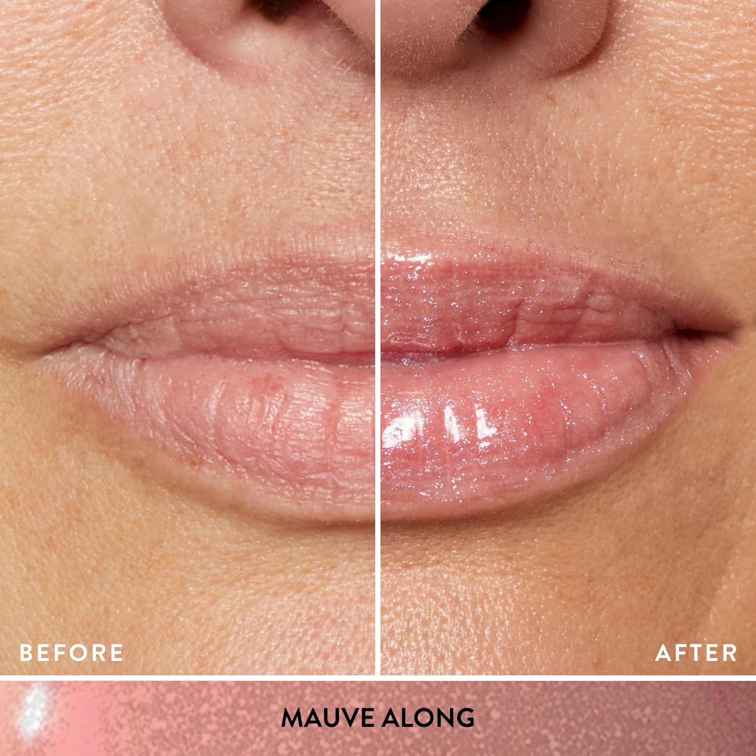 LAURA GELLER NEW YORK Fine Shine Glossy Lip Oil, Mauve Along - Hydrating Squalane - Fine Shimmer Lip Gloss-Velvo Beauty