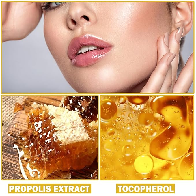 2PCS Bee Lip Balm Honey Pot Honey Lip Balm Sleeping Lip Mask Silky Hydrating Bee Lip Balm Lip Mask Overnight Lip Care Products-Velvo Beauty