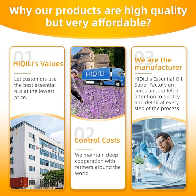 HIQILI 16 Fl Oz Orange Essential Oil, Pure and Natural for Diffuser, Skin - 500ML-Velvo Beauty