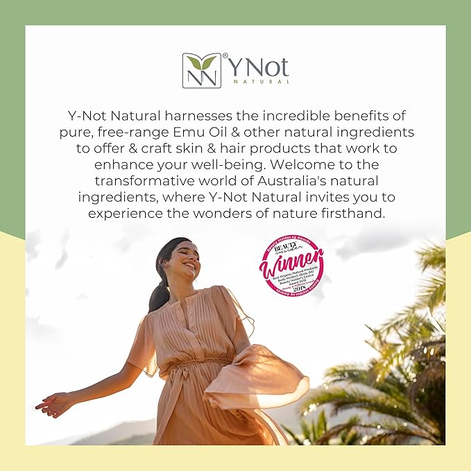 YNN Emu Oil Moisturizing Lip Balm with Extreme SPF50+ Sun Protection - 4-Hour Water Resistant, Fortified with Vitamin E, Amino Acids & Omega 3, 6 & 9 - Y-Not Natural, 15g Stick - 2 Pack-Velvo Beauty