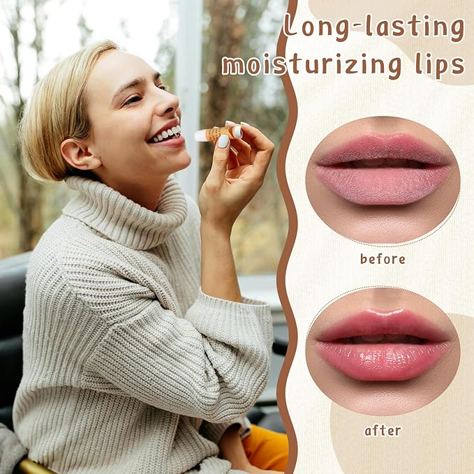 Mental Health Awareness Gifts Lip Balm Bulk Inspirational Lip Balm with Positive Daily Affirmation Cards Self Care Gifts Gifts for Women Men Stress Relief Family Reunion Favor(30 Sets)-Velvo Beauty