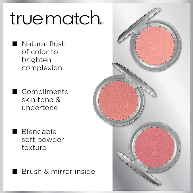 L'Oreal Paris True Match Super-Blendable Blush, Spiced Plum, 0.21 oz.-Velvo Beauty