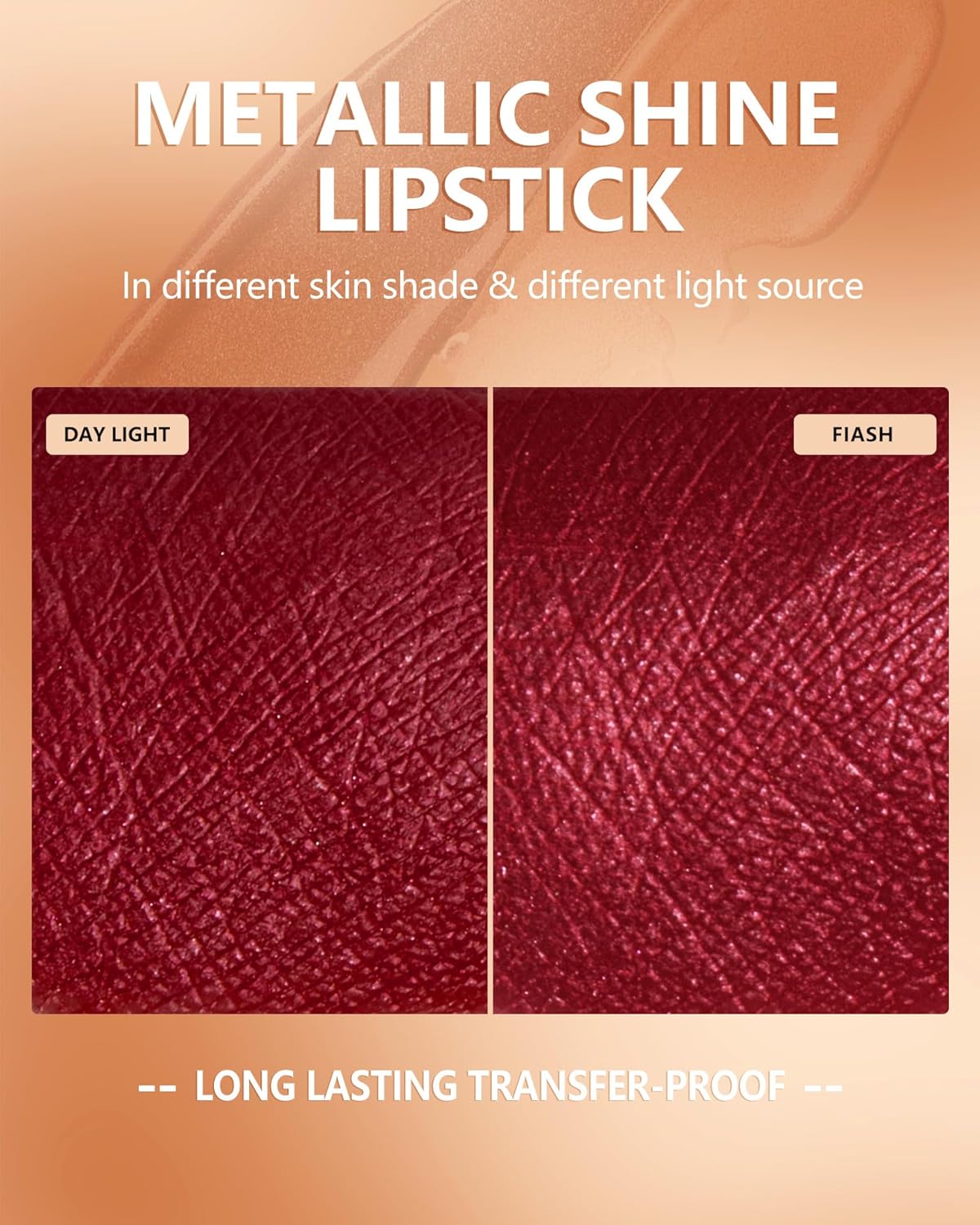 MAKI YIKA Dark Red Lipstick for Women Metallic Lipsticks Glitter Long Lasting Lipstick No Smudge No Transfer Liquid Pink Lip Gloss (BR011 Pure Envy)-Velvo Beauty