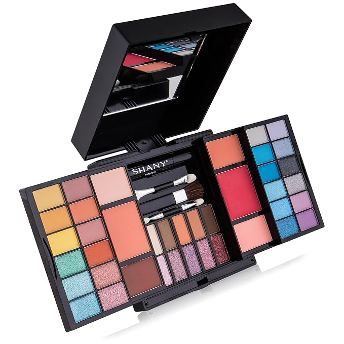SHANY Timeless Beauty Makeup Kit - 36 Eye Shadow colors, 6 Blushes, Mini Mascara, and Applicators-Velvo Beauty