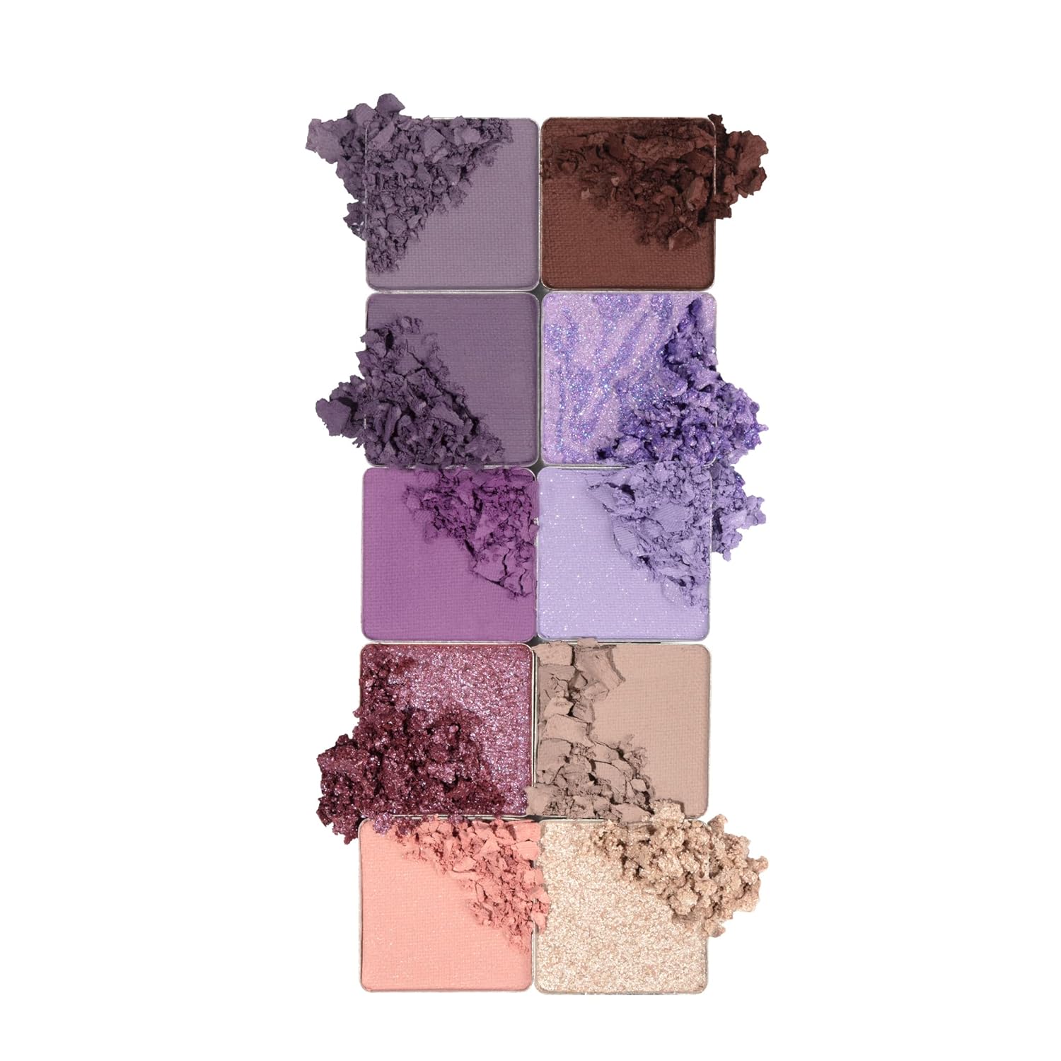 Pacifica Eyeshadow Palette – Purple Nudes Mineral Eyeshadow, Wearable Purple Tones with Matte, Shimmer & Metallic, Cocoa Butter Infused, Talc-Free, Vegan & Cruelty-Free, 0.24 oz (10 Shades)-Velvo Beauty