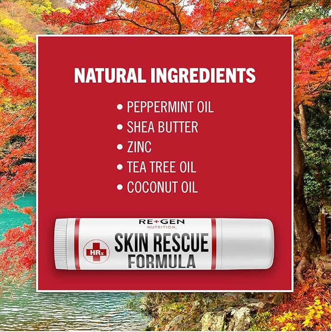 Skin Rescue Formula (Herp Stop Discreet) Defense and Support for Clear Skin 100% Natural! Peppermint Oil, Shea Butter, Zinc, Tea Tree, Coconut Oil .5 oz-Velvo Beauty